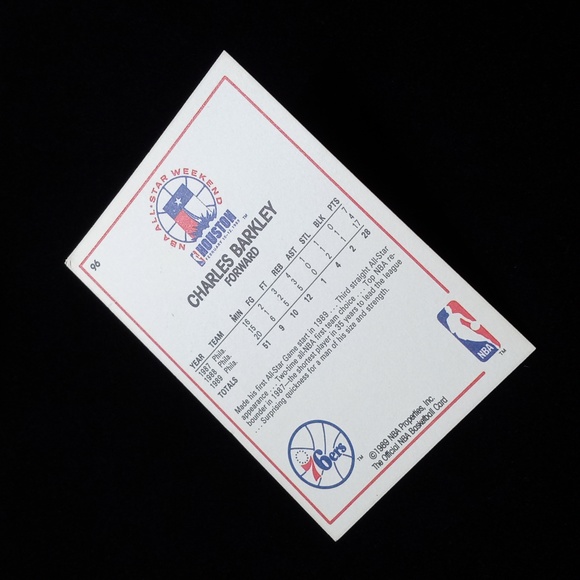 Set 2 NBA 1989 Charles Barkley Trading Card & 1994 Refractor Topps Trading Card - Picture 12 of 17